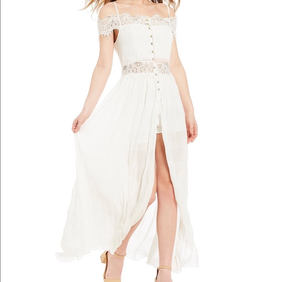 cold shoulder maxi romper